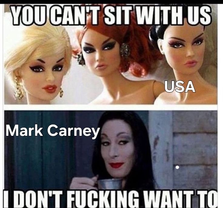 Face it Senator Trump,
Canada has moved on without you.
Get over yourself , you're not that important.
Acting like a 3 year old who was told no for the first time isn't going to work with Canada.
<a href="/realDonaldTrump/">Donald J. Trump</a> tinpot dictator.
We have a real leader in PM Mark Carney.