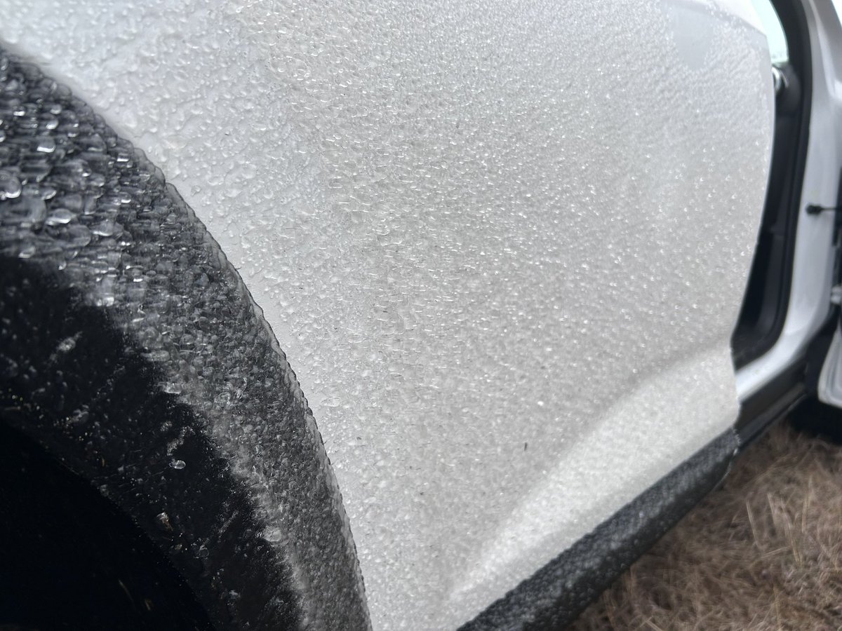 A bit of ice accumulation has started on our news car here in Burnet County. While we aren’t seeing any on the road just yet, this is a great reminder to AVOID the roads if you don’t need to be out.