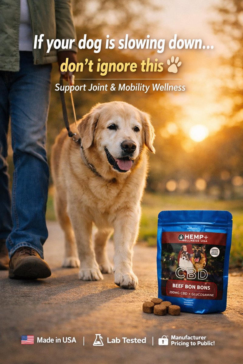 naturetechw's tweet photo. 🐾 If your dog is slowing down… don’t ignore it.
CBD Treats + Glucosamine for Joint &amp; Mobility Support.

✅ Made in USA | ✅ Lab Tested
🔥 Manufacturer Pricing to Public!

Use Code HARMONY for 25% OFF

#cbdforpet

For pet use only. Not medical advice. https://t.co/6I3GNAfYfj