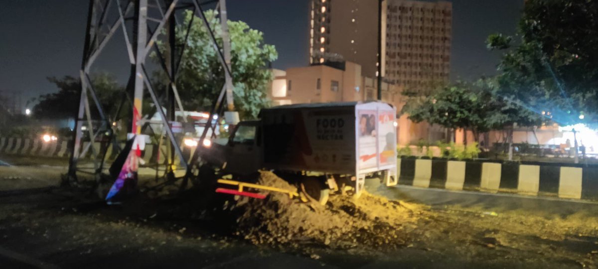 <a href="/cmohry/">CMO Haryana</a> <a href="/NayabSainiBJP/">Nayab Saini</a> <a href="/gurgaonpolice/">Gurugram Police</a> <a href="/DGPHaryana/">DGP Haryana Police</a> 
<a href="/anilvijminister/">Anil Vij Ambala Cantt Haryana, India</a> 
Apathy of govt agencies  caused one more accident on newly built master sector 102/102A road #Gurugram #DXP due to non removal of HT POLE despite repeated request from citizens .  Please fix accountability on