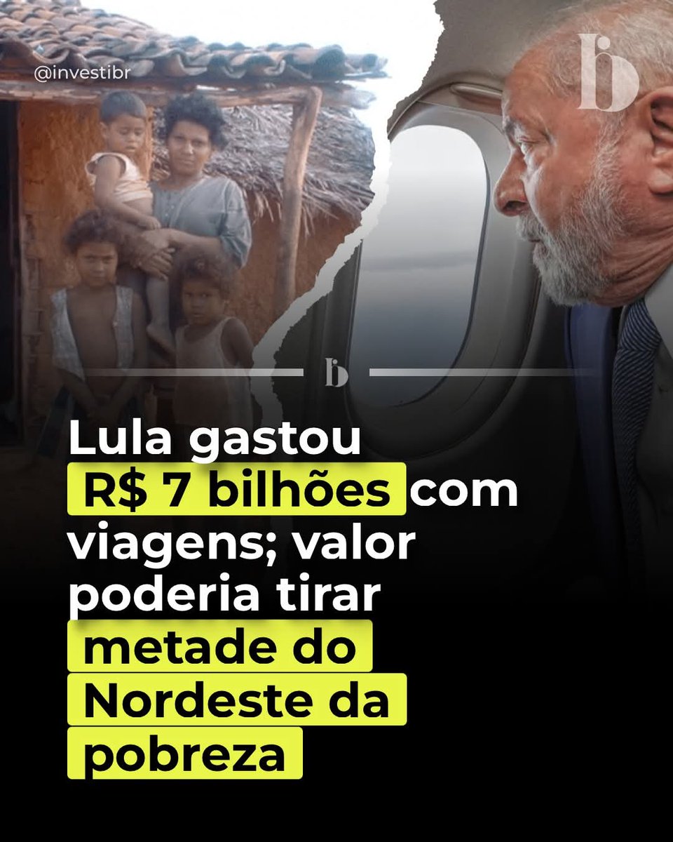 Enquanto milhões de brasileiros ainda vivem abaixo da linha da pobreza, especialmente no Nordeste, os gastos do governo federal com viagens oficiais voltam ao centro do debate. Levantamentos apontam que o presidente Lula já teria gasto cerca de R$ 7 bilhões com viagens desde o