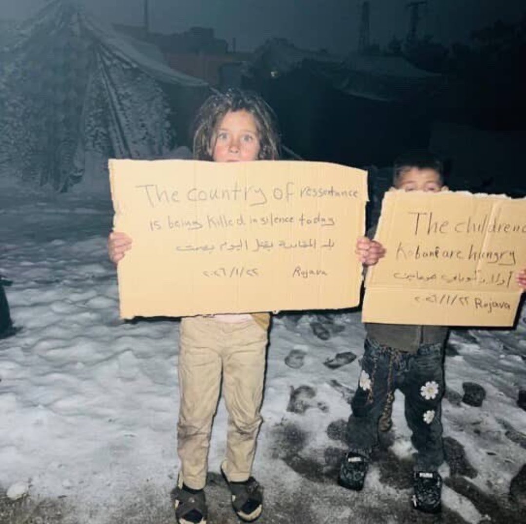 Görmezden gelmek kimsenin elini kirletmeyen kolektif bir cinayettir aslında.  #StarlinkForRojava 
#DefendRojava