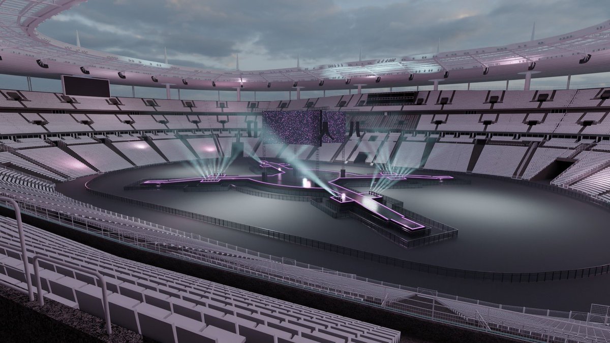 ForeverBoymg's tweet photo. Ommg ma vue pour BTS a paris 😭 https://t.co/q16sZPEAHQ