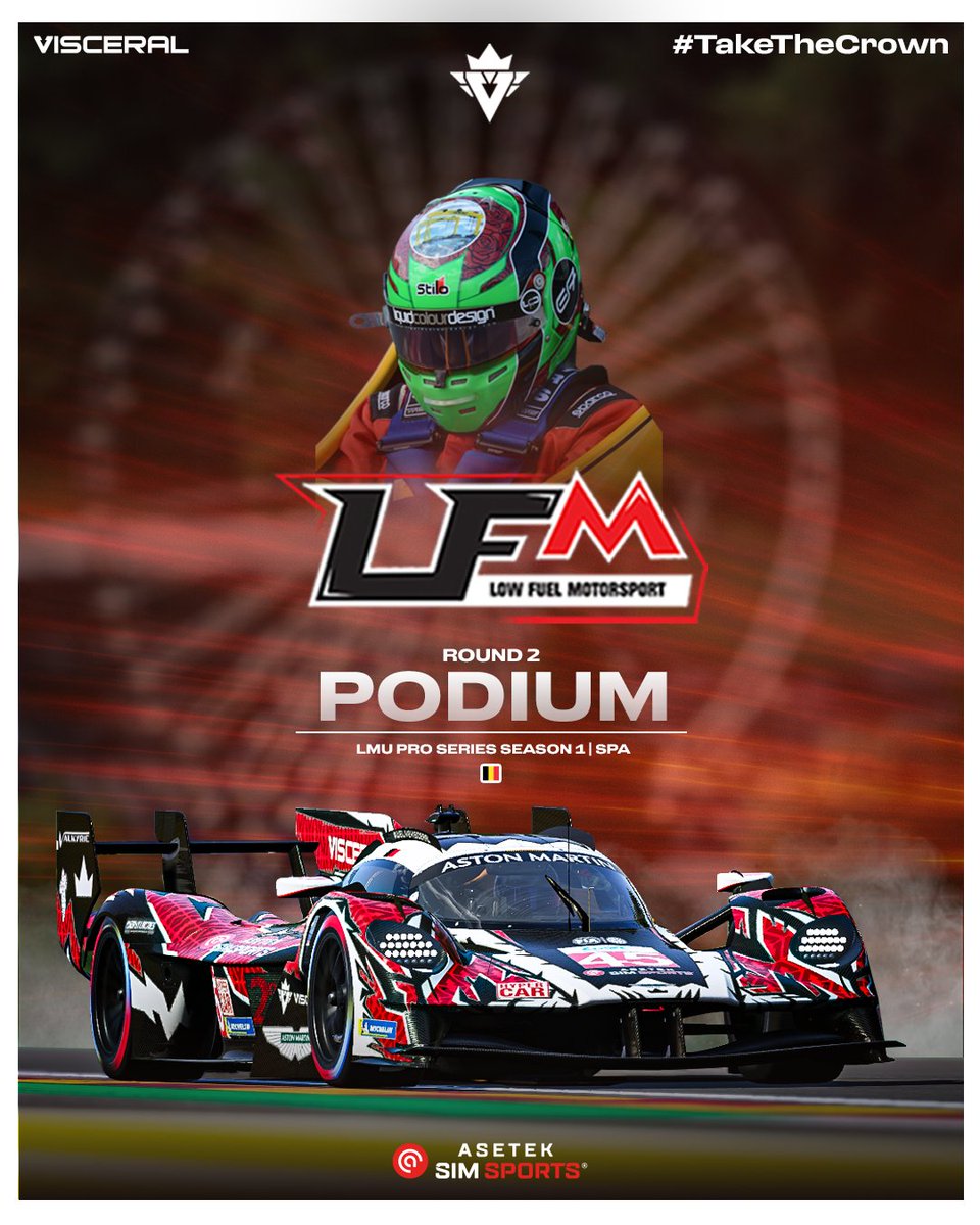 RACE RESULT | #VSRLMU

A perfect race at Spa in the brand-new <a href="/LFMotorsport/">Low Fuel Motorsport</a> Pro Series season! 👑

Kobe dominated Round 2 at Spa with pole position and a commanding win by just under 13 seconds. 🔥

Despite early race contact, <a href="/Scuderino67/">Ethan Faulkner</a> showed strong recovery pace to fight