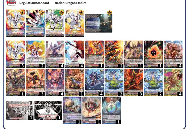 BCS Singapore Vanguard D Standard 25/26
9 - 1 run full win in swiss lost at top 8.
levidras 
prison 
lianorn
vyrgilla
prison
vyrgilla
vyrgilla <a href="/ricksoniea/">ieaiea</a> 

top cut
HLL
Veissrugr
Eva (lost)

#VGTopDecks