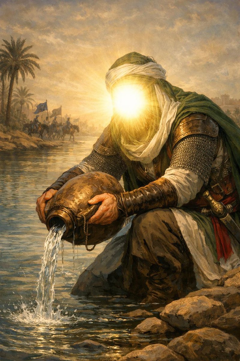 من عطش #كربلاء نستقي صبرنا ونستلهم الأمل القادم على يد ابن #الإمام_علي ليكمل مسيرة جده الإمام الحسين في قوله سلام الله عليه .

"ألا وَإنَّ الدَّعيَّ ابنَ الدَّعيِّ قَد رَكَّزَ بَينَ اثنَتينِ بَينَ السُلَّهِ وَالذِلَّةِ وَهَيهاتَ مِنّا الذِلَّةُ". #الإمام_الحجة .
#متابعات_راية