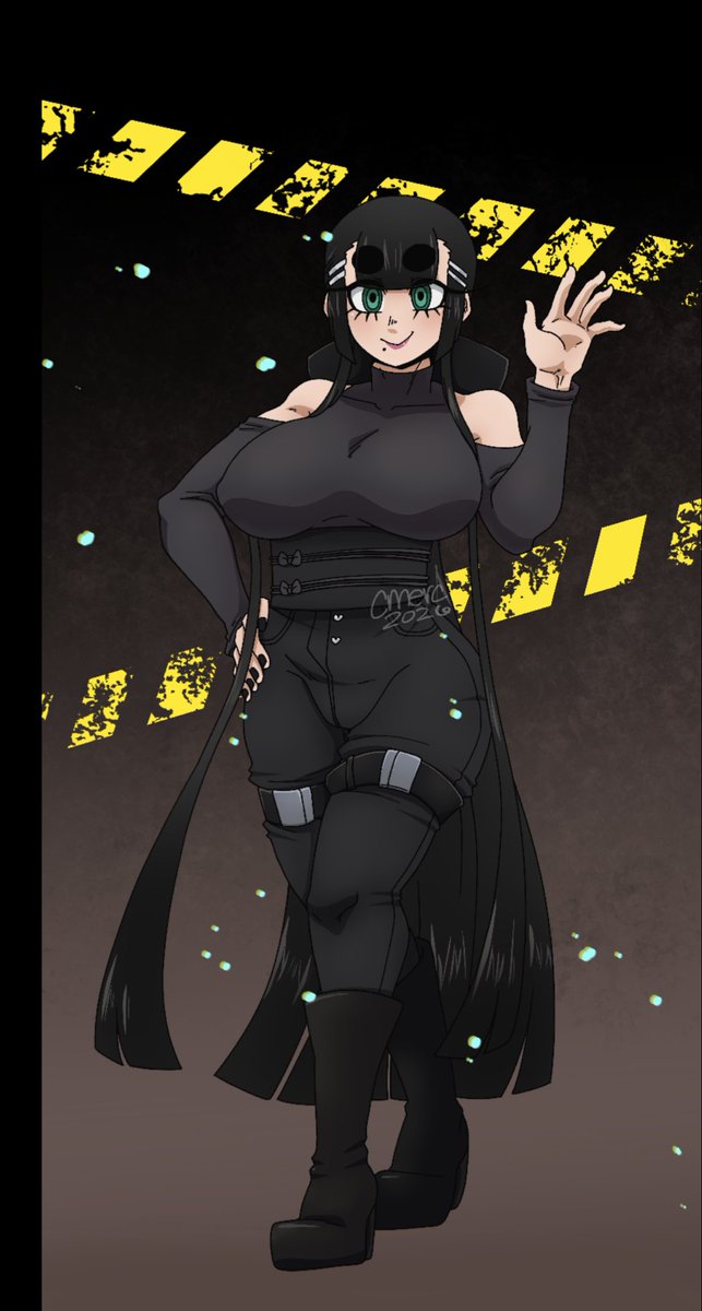 Hana in that black Collab 👋