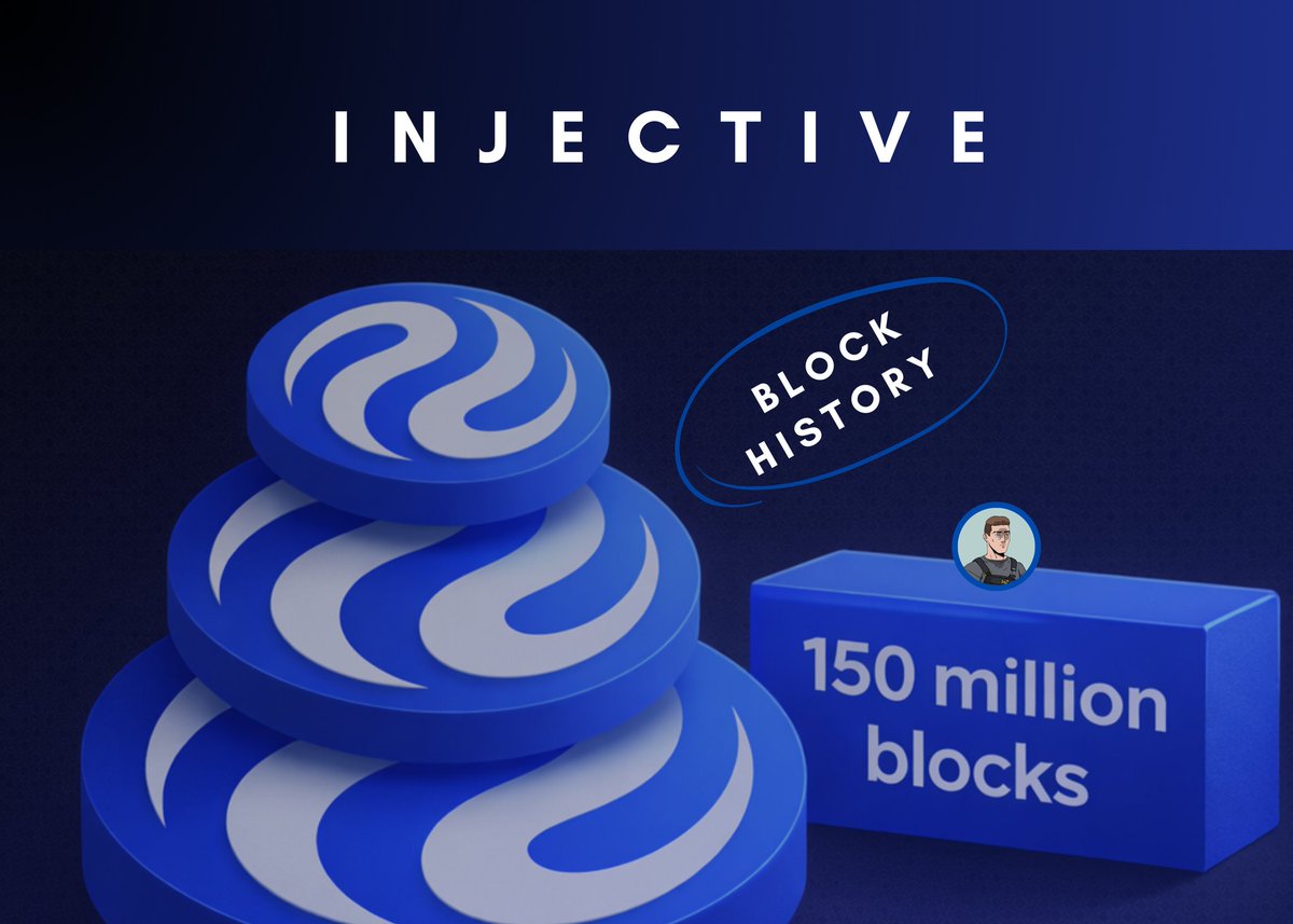 ICYMI: $INJ just crossed 150M blocks produced. With an average block time  of ~0.64s, Injective has one of the fastest block production rates in crypto.  Injective Block History: • 2021 (Mainnet) - (