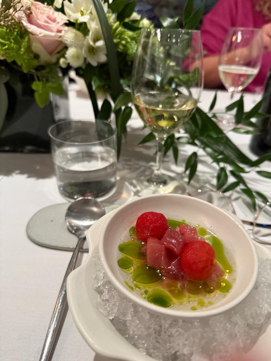 EricEngels's tweet photo. Epic night celebrating my mom’s 75th birthday, made extra special by the team at https://t.co/tVluxmKVyo. When my dad thought of hiring a team for a tasting menu, my brother knew who to call. From first course to dessert, this was above Michelin level. Incredible food+service! https://t.co/jvoAFW3Op1
