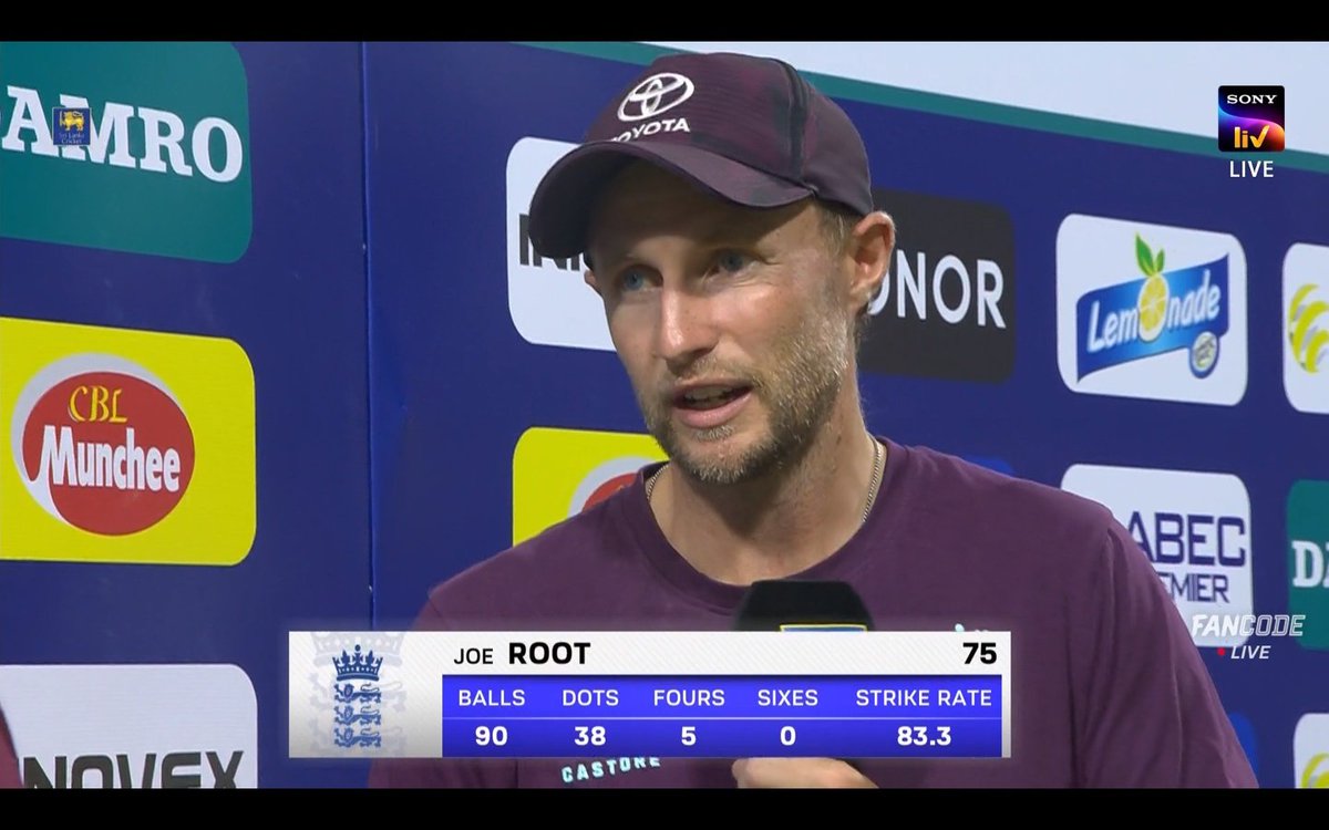 - England down in the series ✅
- 75 runs with bat ✅
- 2 wickets with ball ✅

Joe Root came and put his best performance for the country 🫡