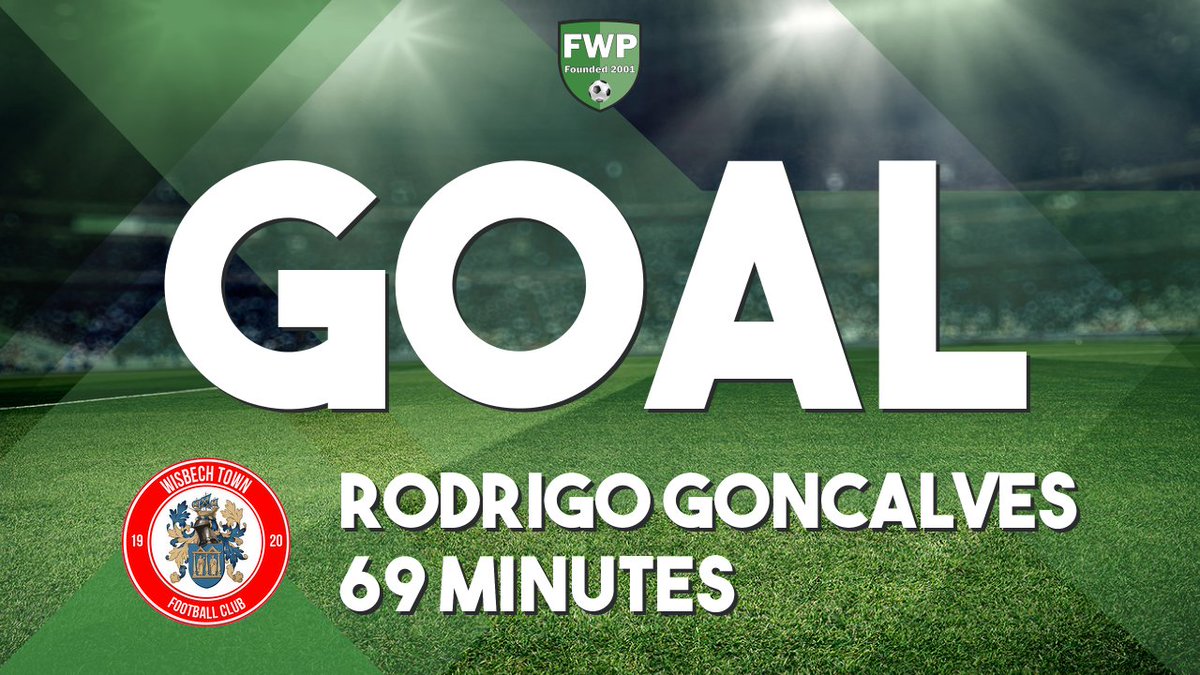 GOAL: WISBECH TOWN 1-0 Eastwood Community - Rodrigo Goncalves (69')