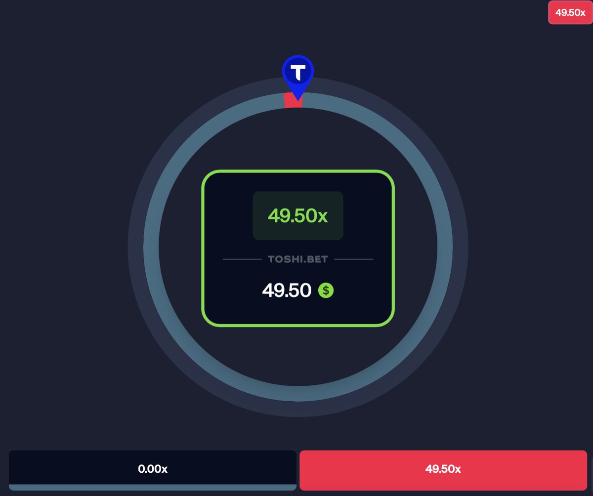 only on toshi bet 🎰