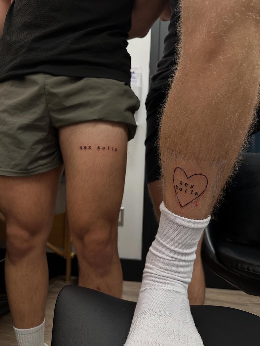 Hwasicles's tweet image. Friendly reminder, they got these MATCHING TATTOOS before the show was even released