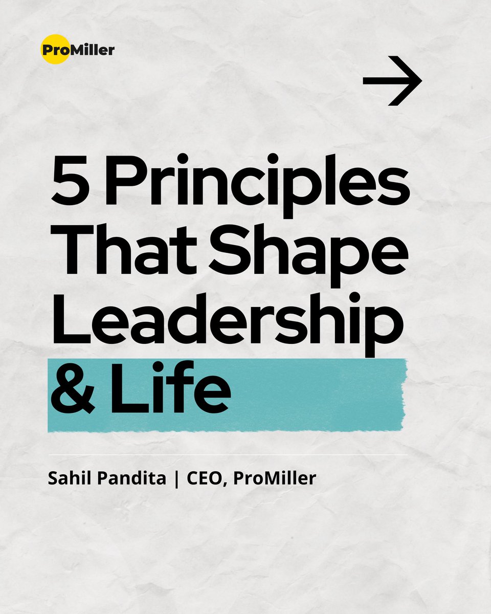 ProMiller1's tweet photo. Leadership isn’t built in noise—it’s shaped by clarity, focus, health, execution &amp; reflection.
Insights by @gyanbysahil, CEO @ProMiller.

Read more → https://t.co/L5SItmBI2q

#leadership #thoughtleadership https://t.co/KgOsKHVNEP