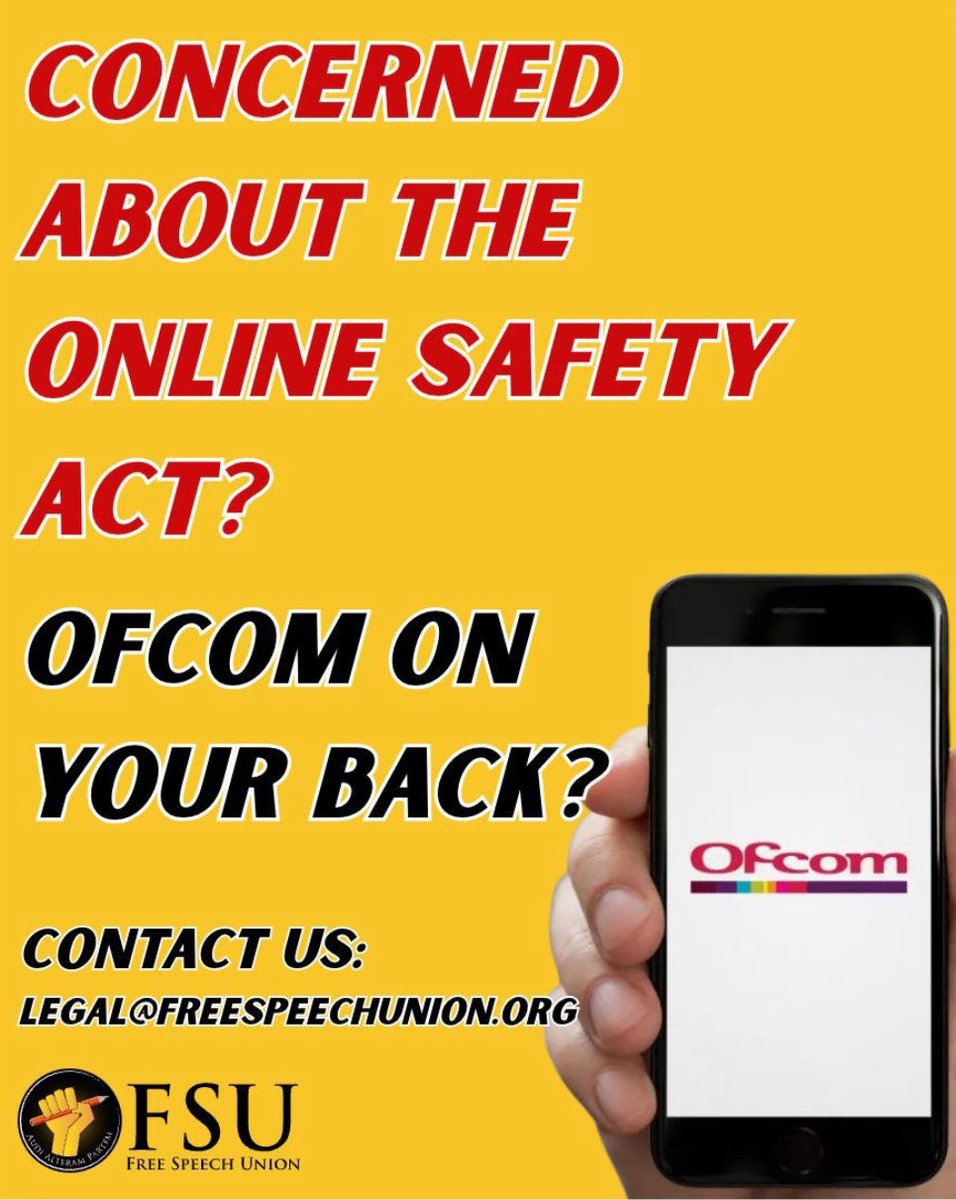 SpeechUnion's tweet image. 🚨The Online Safety Act has created a minefield for individuals and businesses trying to navigate life online.

The consequences of getting any of the Ofcom guidance wrong can be financially ruinous.

So, we at @SpeechUnion want to help you! 

Do you run a small to medium website…