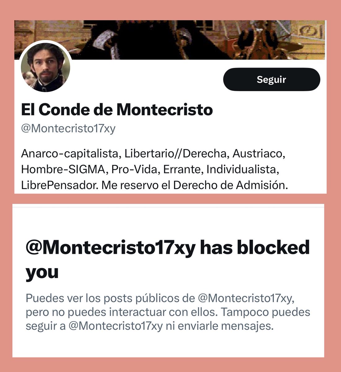 Cuenta del troll center de RLA, usada para generar tendencia política, bloquea cuando le piden una foto sin IA de López Aliaga en Huancayo.