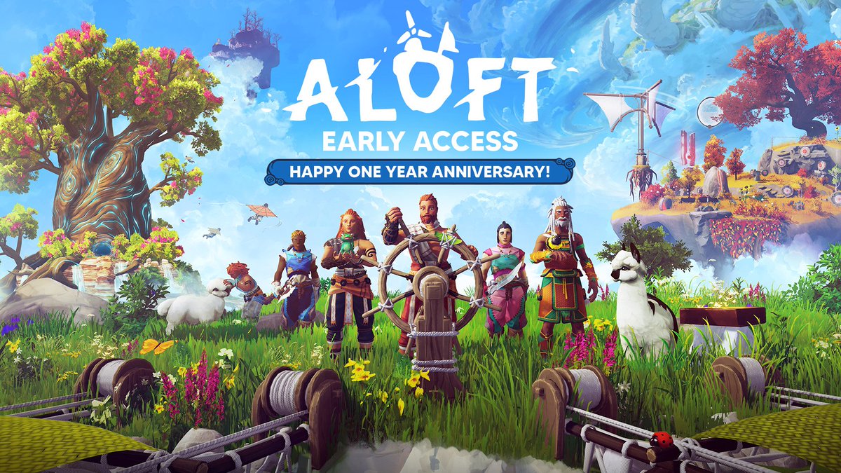 BaskinGamer's tweet image. 🎉 Aloft's 1-Year Early Access Anniversary is SKY-HIGH epic.

New 2026 roadmap, recap trailer dropping all their progress, and Gliders &amp;amp; Gales major update confirmed for Feb 12.

Stay tuned at baskingamer.com

#AloftGame #EarlyAccess #IndieGaming #GlidersAndGales