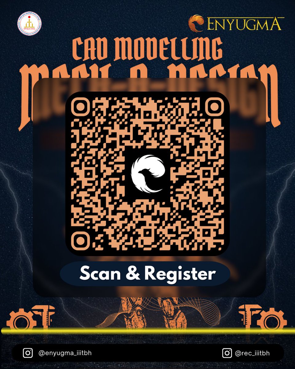 Enyugma_iiitbh's tweet image. Ready to turn ideas into designs? 🚀MECH-A-DESIGN 🔩
The ultimate CAD Modelling Event at ENYUGMA 2026, IIIT Bhagalpur.Think • Design • Create • Compete#Mech-A-Design 
#Enyugma2026 
#IIITBhagalpur 
#CADDesign
 #MechanicalEngineering 
#CollegeFest