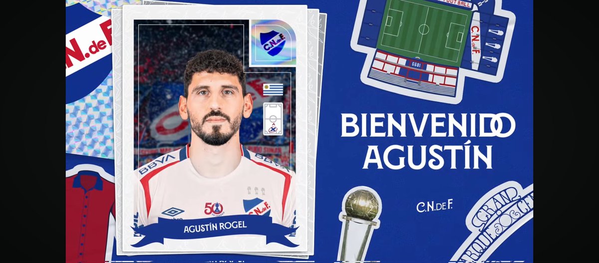 OFICIAL ✅

▪️Ahora sí, en este momento Nacional oficializa la contratación del zaguero Agustín Rogel.

▪️Con esta confirmación solo falta definir si llegará César Araújo y Camilo Cándido, para culminar con las altas en el Mercado de Pases.

📸: <a href="/Nacional/">Nacional</a>