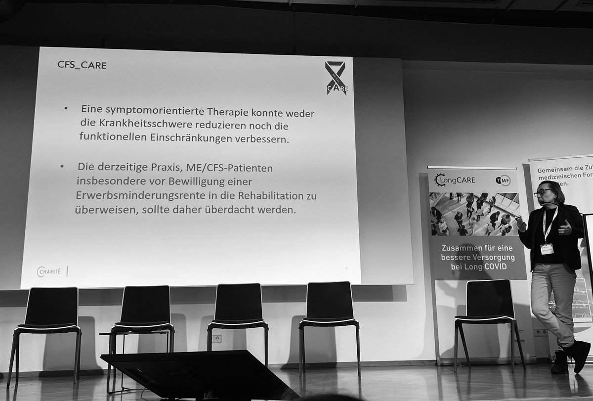 GrandeBettina's tweet photo. 2/2  CFS_CARE zeigte:
Nach stationärer #Reha 44 % Verschlechterung,
nur 13 % Verbesserung im #Bell-Score. Zudem keine Effekte auf Fatigue, Schmerz oder Kognition.
Das ist kein bloßes Null-Ergebnis, die Daten zeigen:
Reha bei #PEM #MECFS ist ein Risiko.
#PEMistnichtverhandelbar https://t.co/2s7OYeHaSm