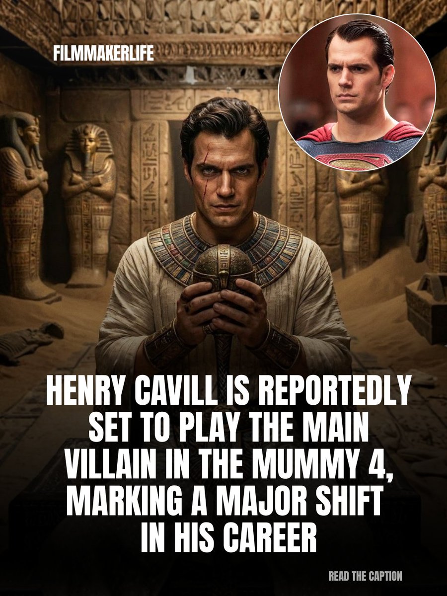 FilmmakerLife_'s tweet photo. Henry Cavill is reportedly stepping into his darkest role yet 🎬. According to early reports, the actor will play the main villain in The Mummy 4.
•
For more, visit:
https://t.co/AKaywFoTnd
•
#FilmmakerLife #WorldClassFilmAwards #HenryCavill #TheMummy4 #MovieNews #FilmCasting https://t.co/At3pRriF6w