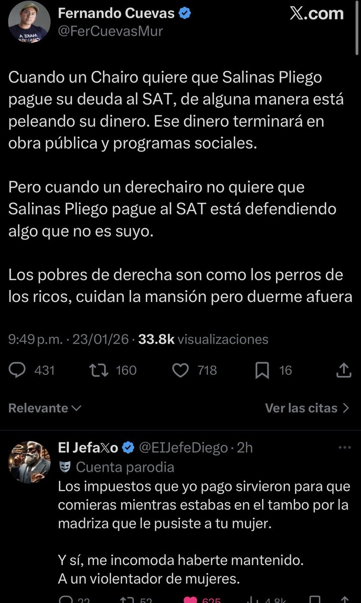 De las mejores respuestas que he leído en este congal…

<a href="/EIJefeDiego/">El Jefa𝕏o</a> 🫡