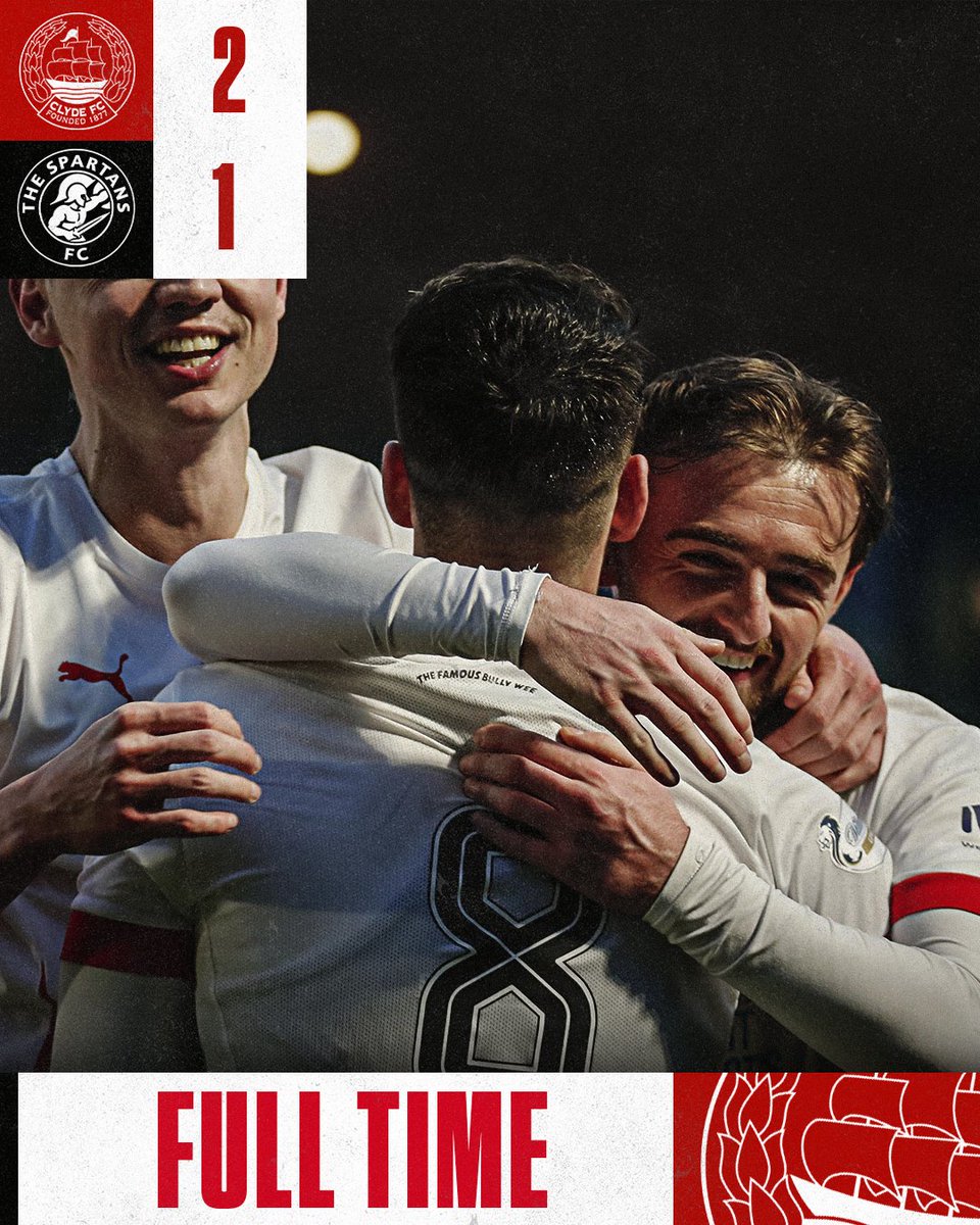 FULL TIME | Clyde 2-1 The Spartans

And breathe.