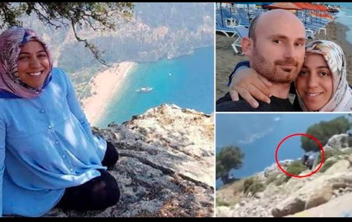 <a href="/MorbidKnowledge/">Morbid Knowledge</a> In June 2018, 40-year-old Hakan Aysal took his wife Semra, who was in the final months of her pregnancy, to the edge of a scenic cliff in Butterfly Valley in Turkey's Fethiye district. In video footage captured by nearby tourists,

It was observed that the couple first took a