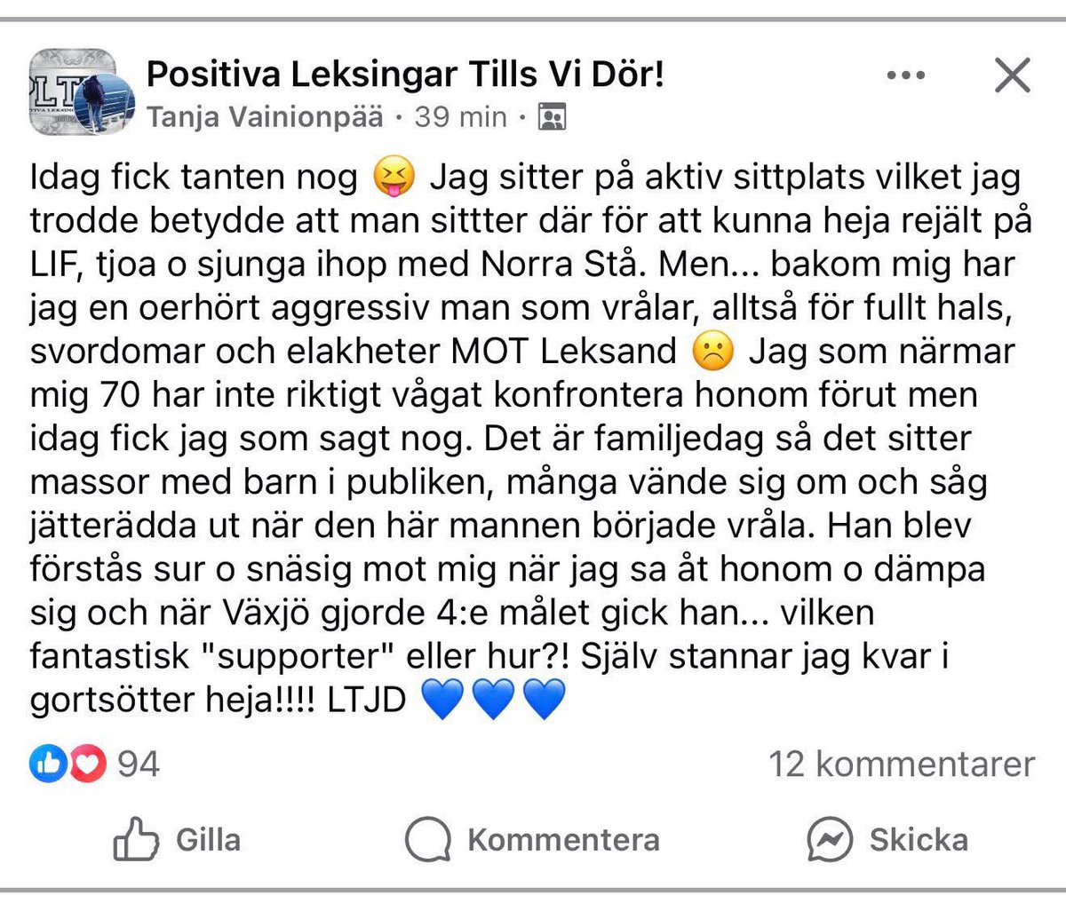 NordkvistJonas's tweet image. Japp, detta är jag. 

Och jag har inte gjort nånting fel överhuvudtaget. 

Jag kritiserar när det är dåligt, och jag hyllar när det går bra. 

Och familjeläkaren är INTE A1, över huvud taget. 

Tack för mig. 

Lös problemet, @leksands_if (jag är inte problemet)