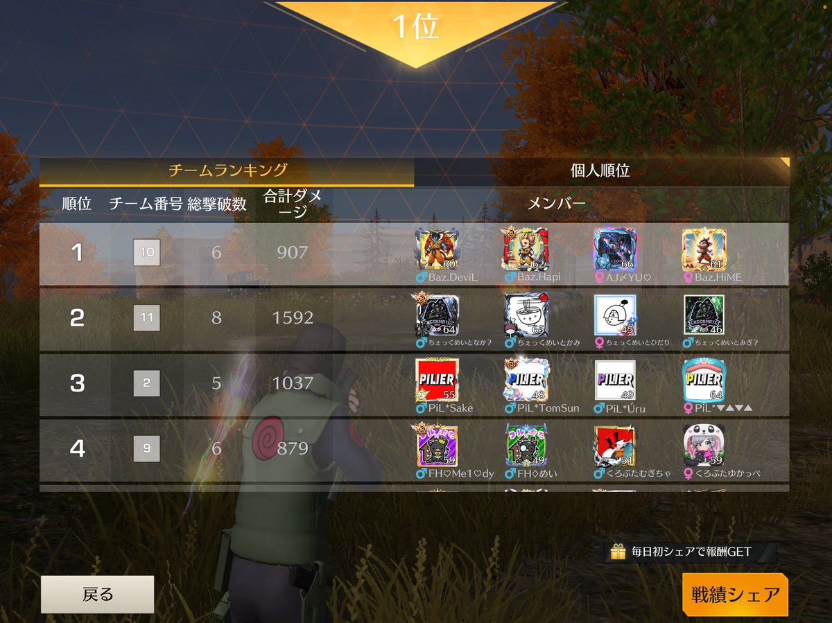 2026.1.24
迅速デュオ1ドーン🥇
ゴル帯1ドーン🥇＆個人キルラン🥇