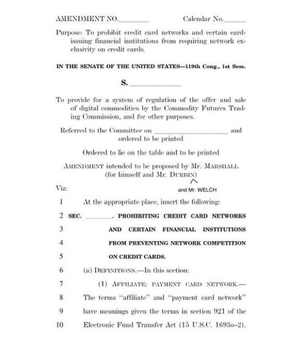 CryptopherReal's tweet image. 📝UPDATE : Senate Agriculture Committee files amendments to #Bitcoin &amp;amp; crypto market structure bill.