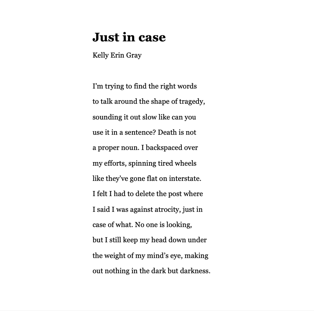 New poem up on hobart today all about being on your phone in the end times, thank you so much <a href="/jrostopovich/">Jennifer Ostopovich</a> 🤍