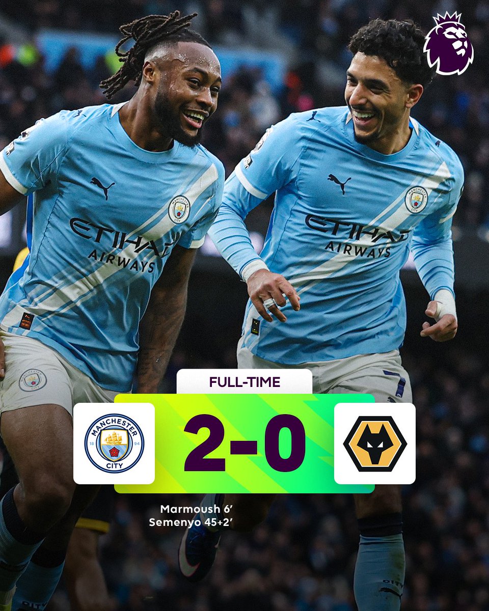 premierleague's tweet image. Man City are back to winning ways after four Premier League games without a victory 👊