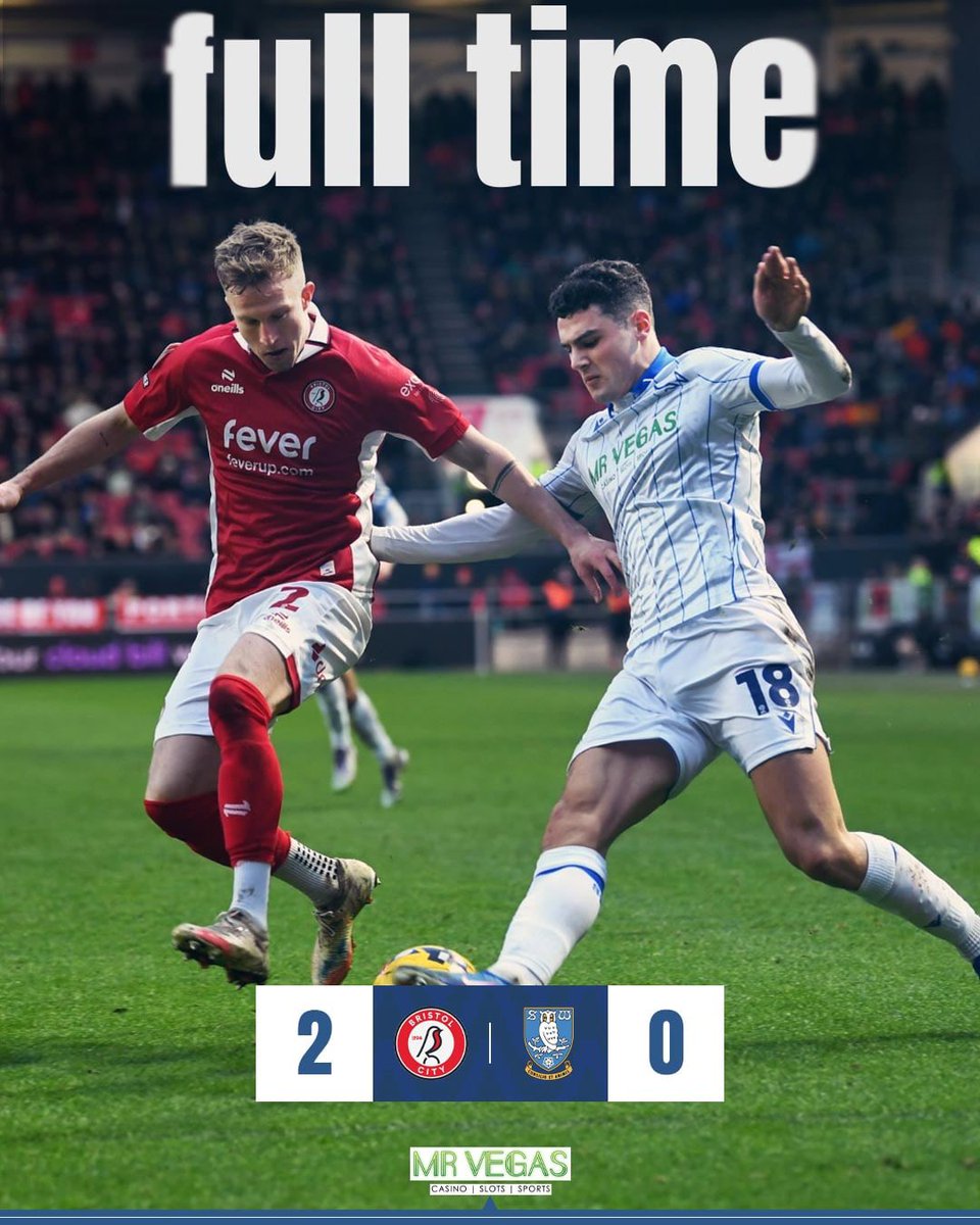 swfc's tweet image. ⏹️ Full time at Ashton Gate.

@MrVegas_Casino