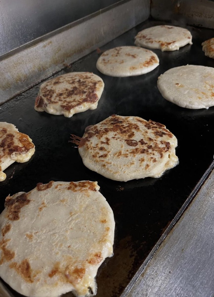 Homemade pupusas are on deck @jaddiscatering! Order yours at jaddiscatering.com. 📸: @jaddiscatering