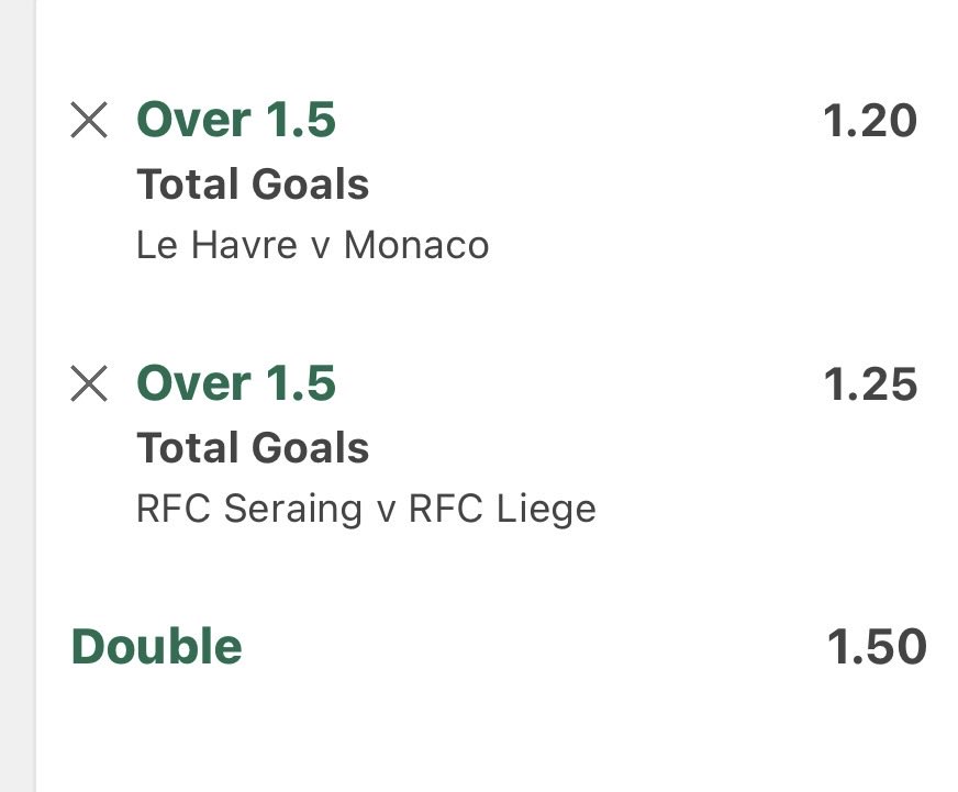 TotalGoal79's tweet image. 📝 Over 1.5 Goals ⚽️⚽️

🏦 1.50 💰

❤️ Please Retweet ❤️

#inplay #bet365 #prematch #goals #williamhill #cornertips