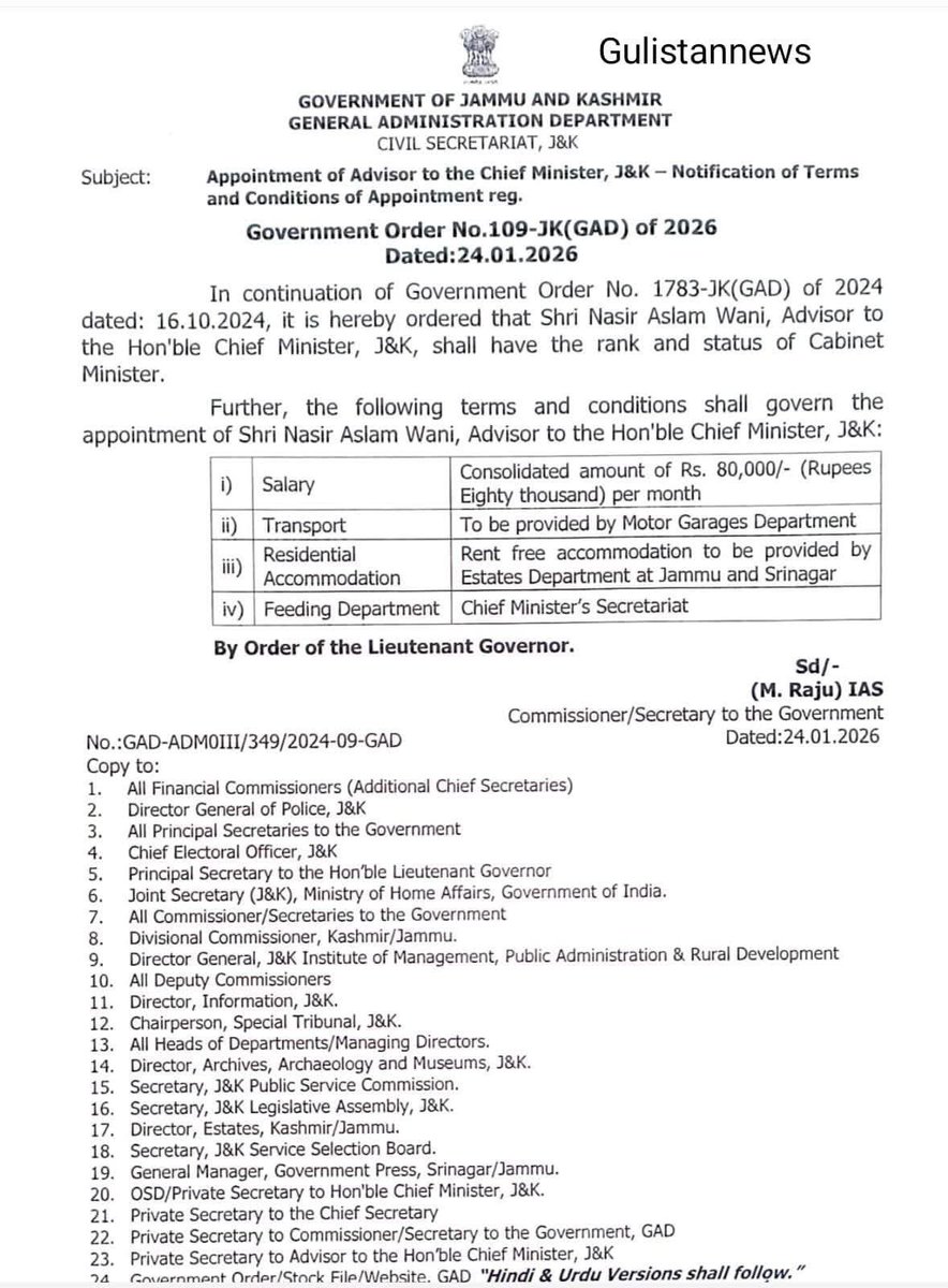 NC’s respect for mandate? Cabinet Minister rank for a defeated candidate from Kupwara, while two winning NC MLAs are already there. Backdoor politics. Voter insult.