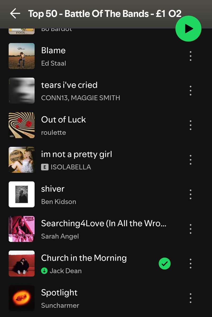 jackdeanhq's tweet photo. Jack made it to the top 50 playlist - Battle of the Bands - @onlythepoetsuk https://t.co/VWmdBbvjik