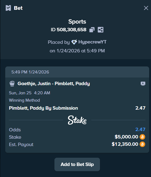 🔥 $350 GIVEAWAY IF THIS LANDS 🔥

 To Enter Giveaway, $50 for 7 winners!
1️⃣Like  + RT this post
2️⃣Follow our page

#stake #UFC #UFC324