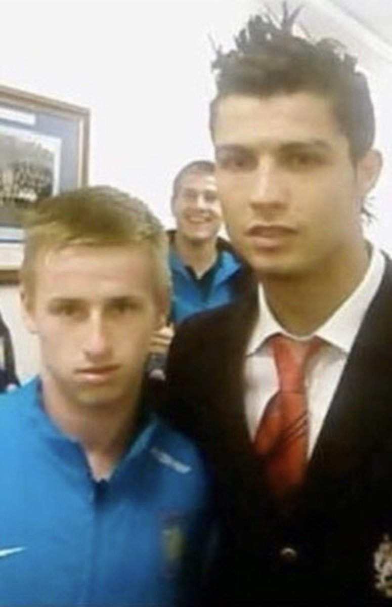 Here is a picture of one of the greatest football players of all time, and Cristiano Ronaldo. This one stings man. Been a pleasure Baz, thanks for everything💙 #swfc