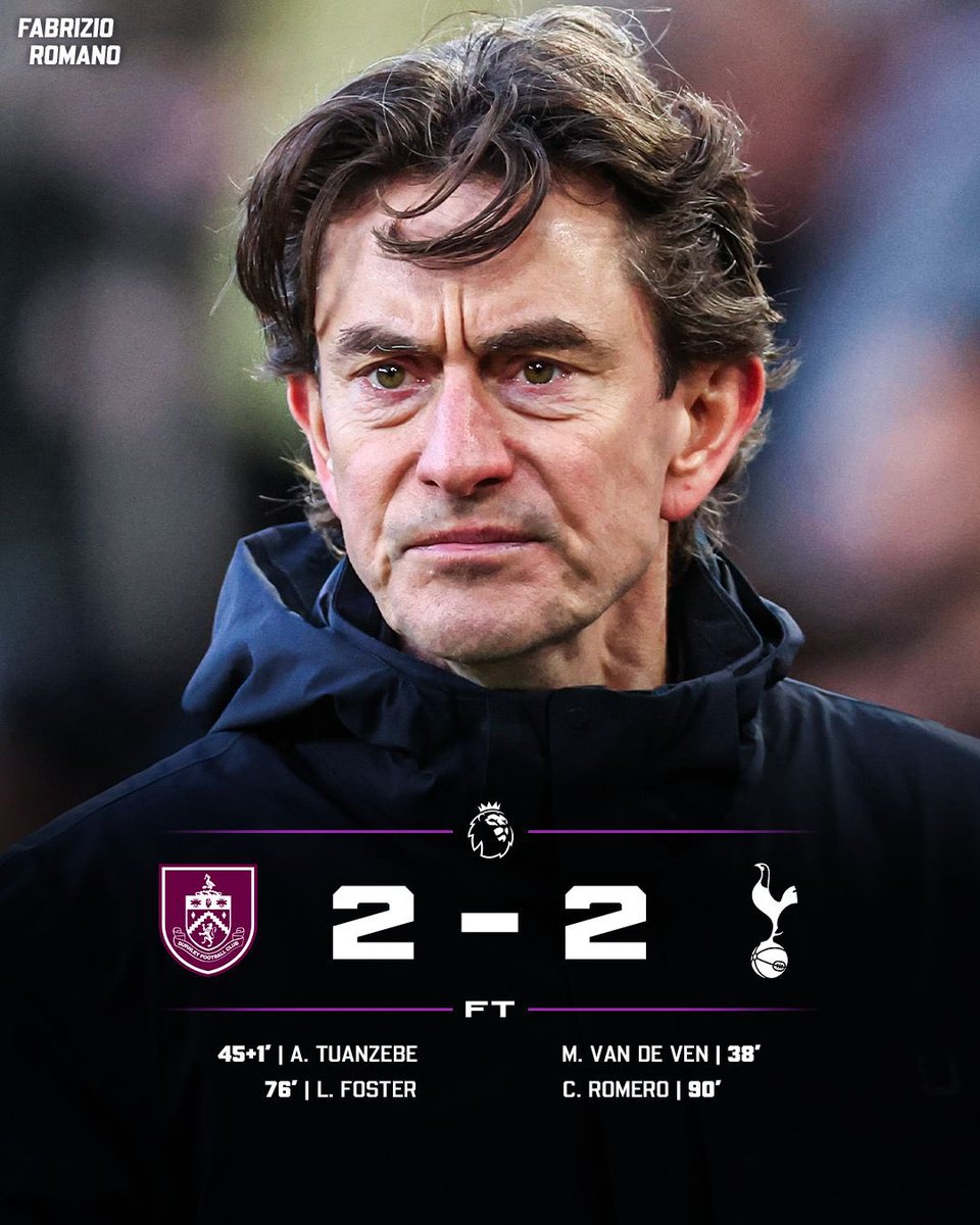 Tottenham and Burnley share points 🙅🏼‍♂️ Who’s been your Man of the Match?