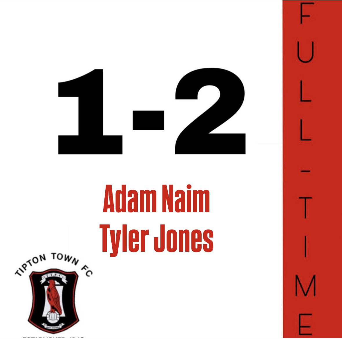 Full time!

Pelsall Villa Colts 1-2 Tipton Town