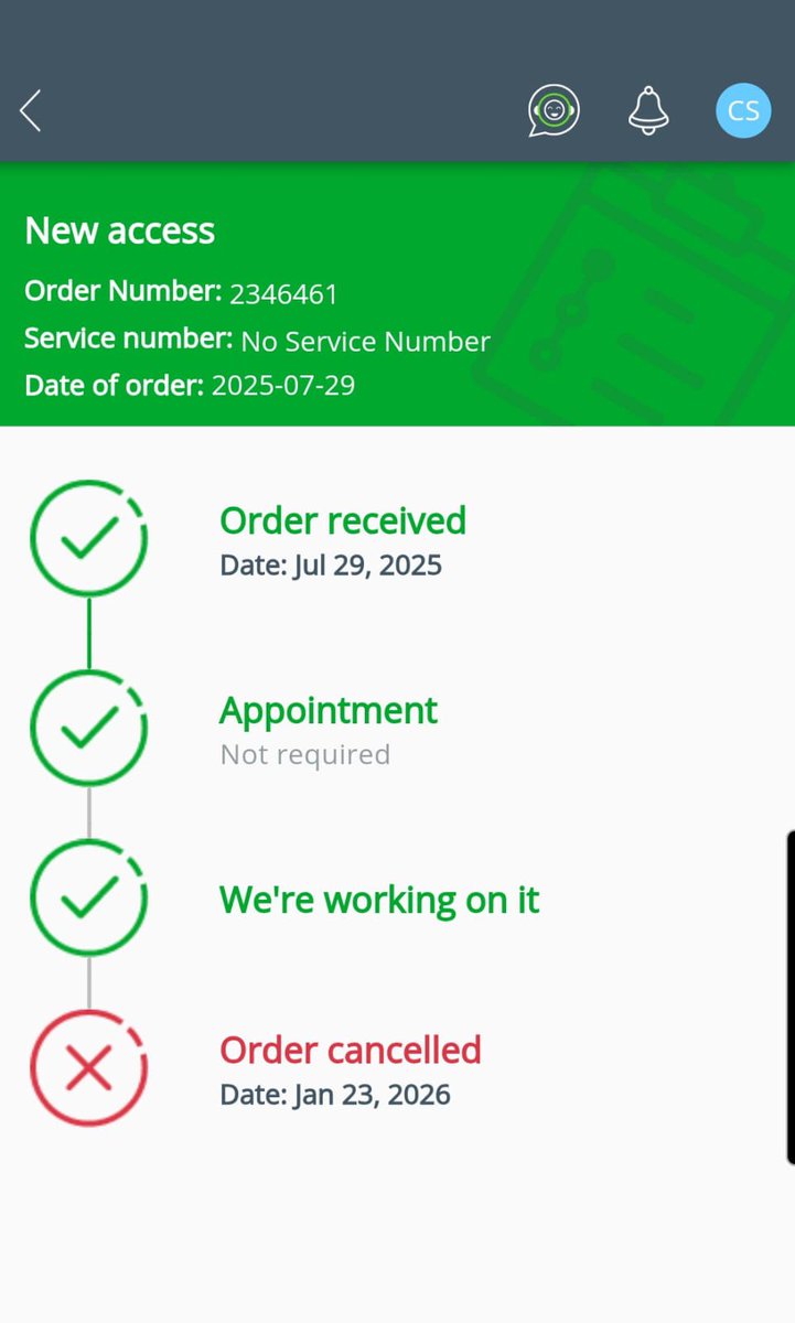 ReshmaGCS's tweet photo. @OpenserveZA really disappointed after months of advocating for you and getting my neighbourhood to sign up my order just gets closed without any notice or feedback https://t.co/u1HunAP4Az