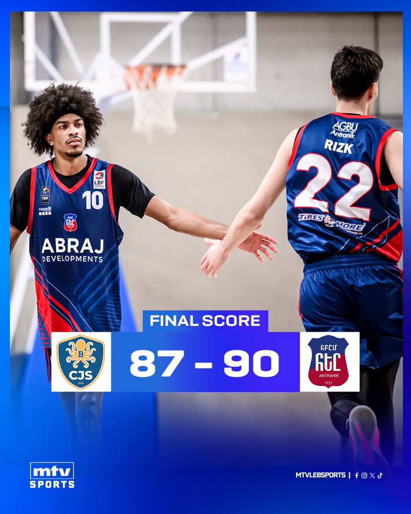 mtvlebsports's tweet image. Antranik gets it DONE! ⚡
A hard fought battle ends Antranik 90-87 Batroun 🔥🏀 
#mtvbasket #mtvsports #round15
