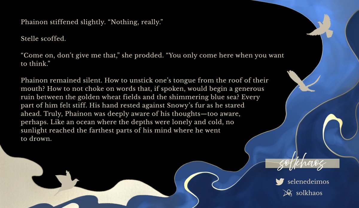 🐑 CONTRIBUTOR PREVIEW 🐑

"The composition of our existences may be fundamentally different, but the 'heart' that beats within us both burns with the same heat."

Next to share this melody is our guest writer, <a href="/selenedeimos/">N.</a>!