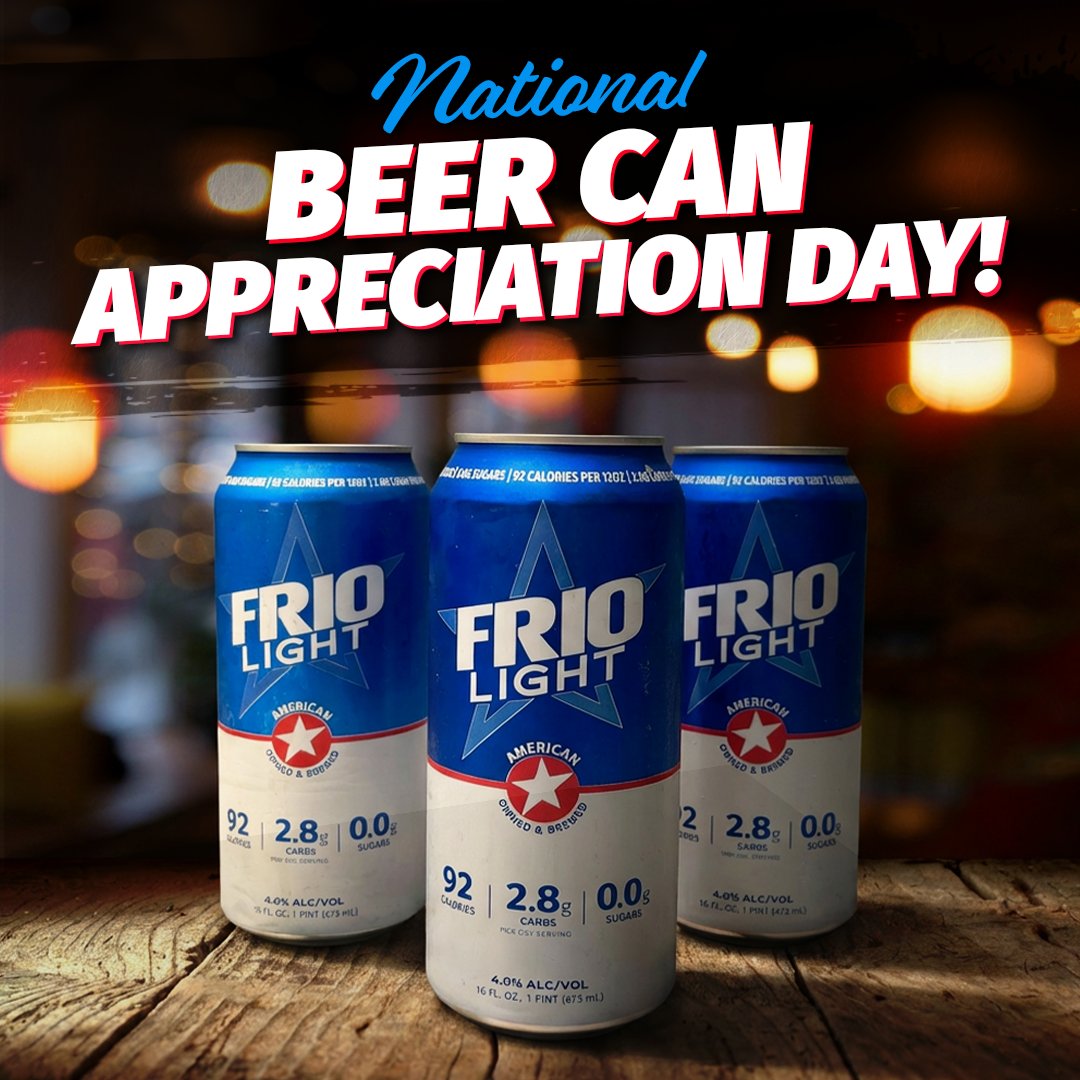 Cheers to National Beer Can Appreciation Day! 🍻
Frio Beer’s crisp flavor and bold can design make it a standout on and off the shelf. 

#advertising #yousquaredmedia #y2m #yousquared #marketing #agency #NationalBeerCanDay #HoustonAdvertising #FrioBeer #Beer