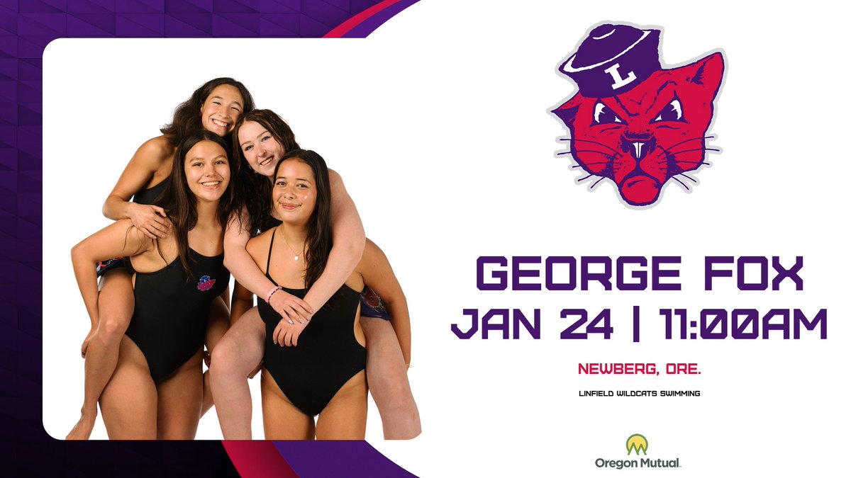 LinfieldSwim's tweet photo. Regular-Season Finale 😤

The Wildcats take on the Bruins TODAY in Newberg @ 11 a.m for the last dual of the season!

📺Watch LIVE: https://t.co/dLsnIINTve

#RollCats | #d3swim | #NWCswim https://t.co/mFUPbDUoIU