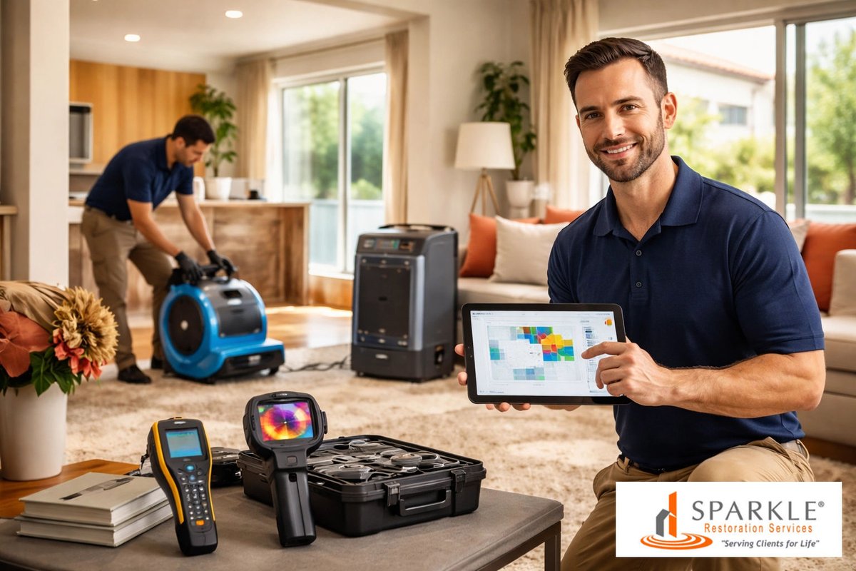 When damage hits, Sparkle brings calm: fast! ⚡️ Our 23+ yrs in SoCal + cutting-edge AI mean speedier damage docs 📸, smarter detection 🔍, and clear updates 📲. Need help now? Call 24/7 or visit www.sparklerestoration.