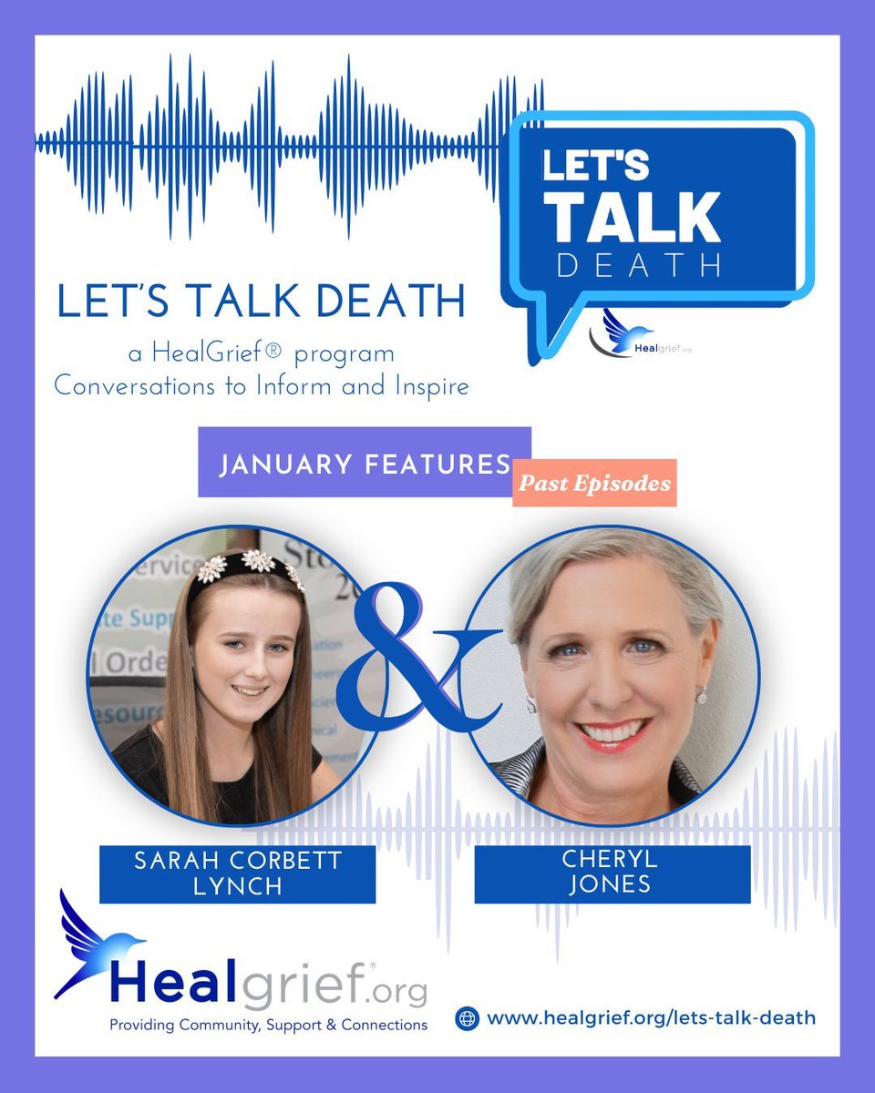 GoAMF's tweet image. When facing grief, you may feel isolated. That’s where Let’s Talk Death comes in—offering a safe space for open conversations about loss, grief, and healing. Here are January and December’s Features. 

healgrief.org/lets-talk-deat…