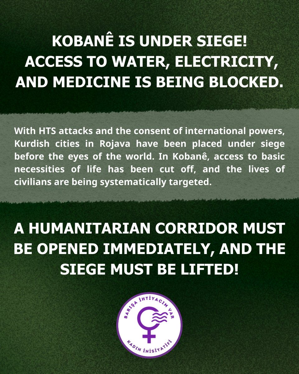 Kobanê kuşatma altında!

Kobanê di bin dorpêçê de ye!

Kobanê is under siege!